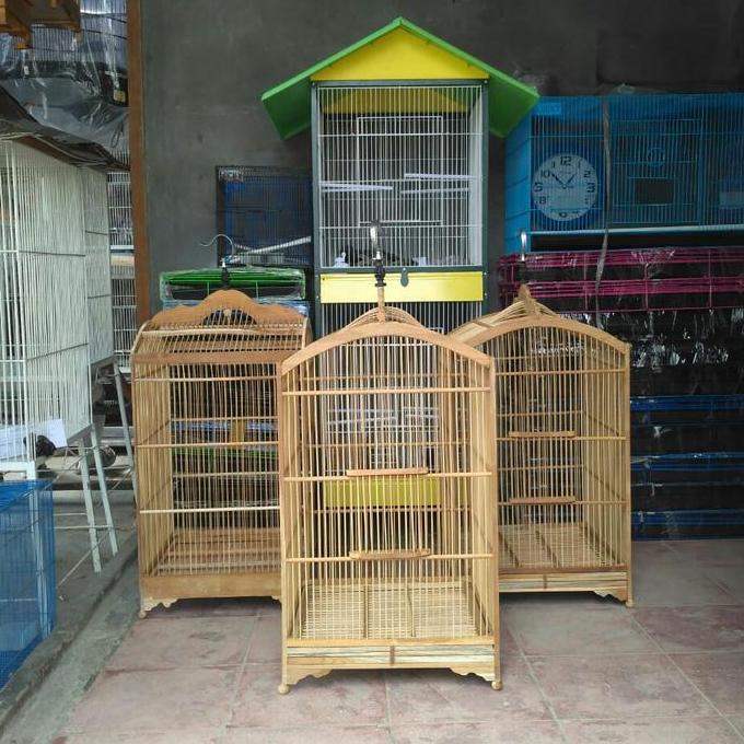 Kandang burung kotak no 1 mentahan P 43 cm x L 43 cm x T 68 cm