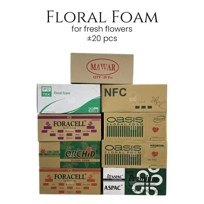 NEW Floral Foam - Gabus Bunga - NFC Indocell Advantage Aspac Foracell