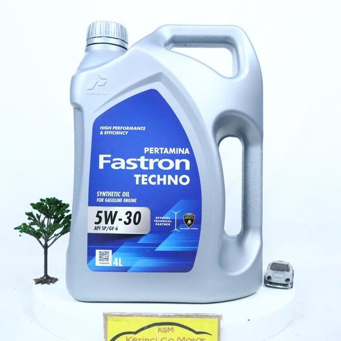 PERTAMINA FASTRON TECHNO SAE 5W-30 4 LITER API SP/GF-6 OLI MOBIL MESIN BENSIN PELUMAS SYNTHETIC ORIG