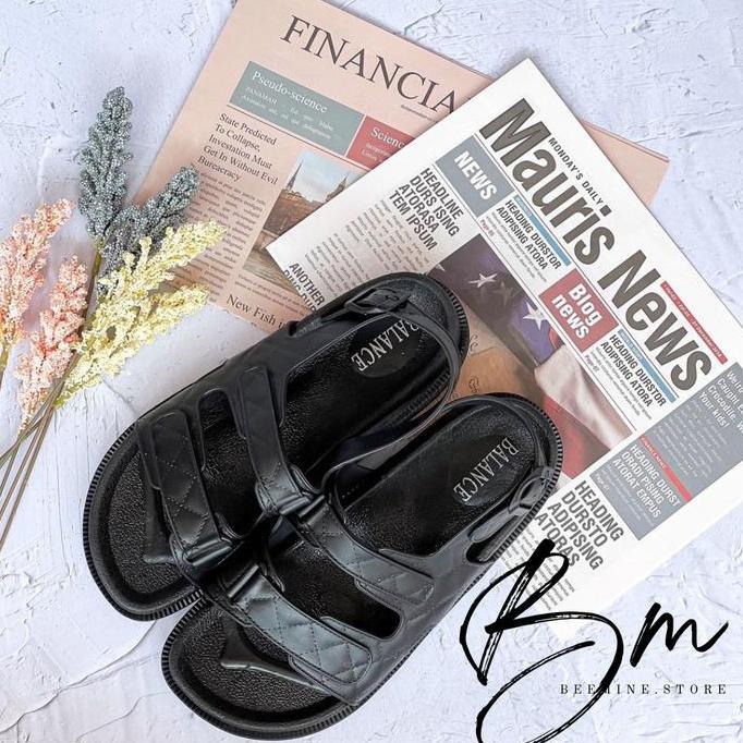 Terpopuler- Sandal Tali Belakang Jelly Merk Balance 1728 Karet Wanita