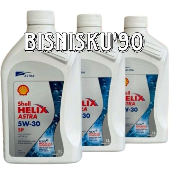 Shell Helix Astra 5W-30 SP, Oli Mesin Mobil Berkualitas Tinggi, Perlindungan Maksimal, Volume 1 Lite