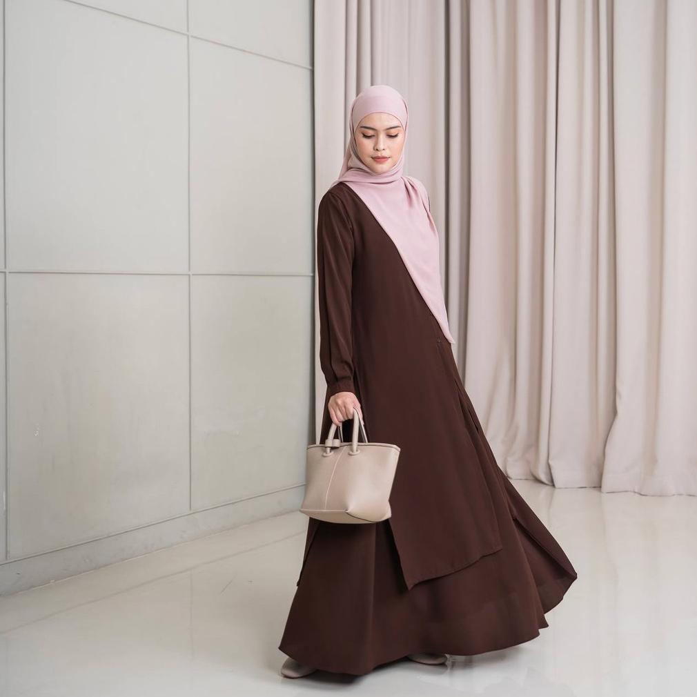 DISKON AZMIZA-HANUM TUNIK-(TUNIK ONLY)-(ATASAN LENGAN PANJANG DAILY UMROH HAJI BAHAN SAHARA PLATINUM