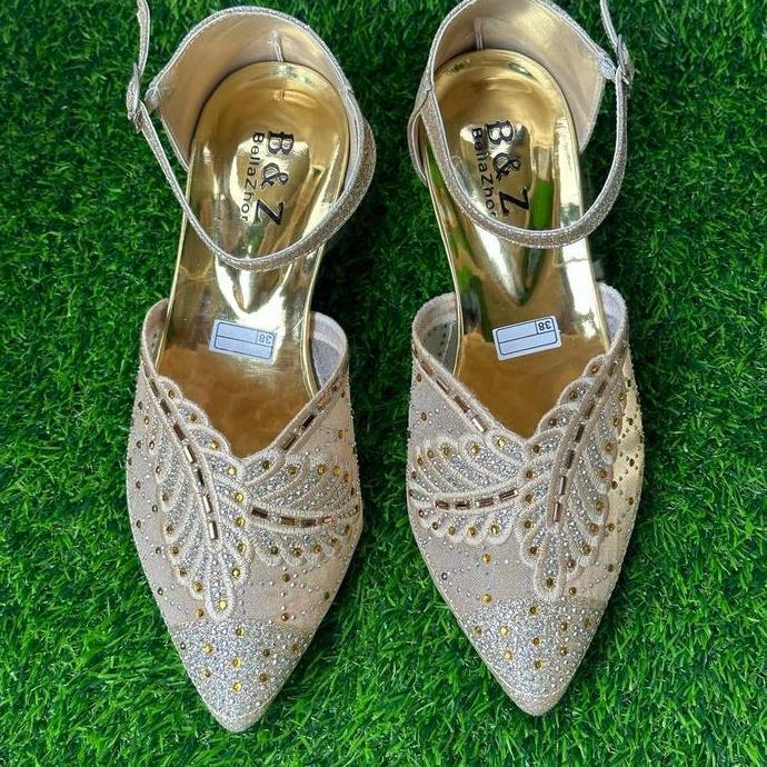 Terpopuler- Sepatu Model Selop Sl-01 High Heels Ukuran 37-42 - Sendal, Wanita Karet Shoes Pesta