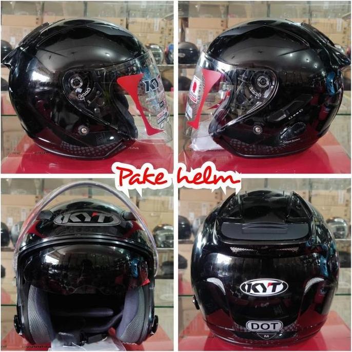 Cod,Bisa- Helm Kyt Galaxy Slide Solid Hitam Doff Original 100%
