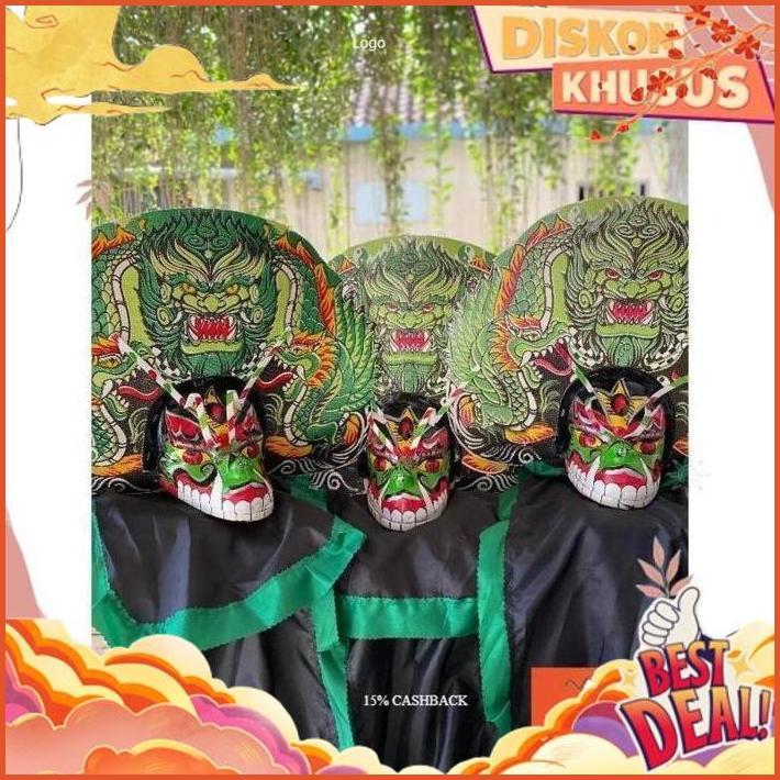 READY STOCK Asli Bagus [Promo] Original Barongan |Barongan Versi Devil Kayu Kombinasi Spon Bonus Kem