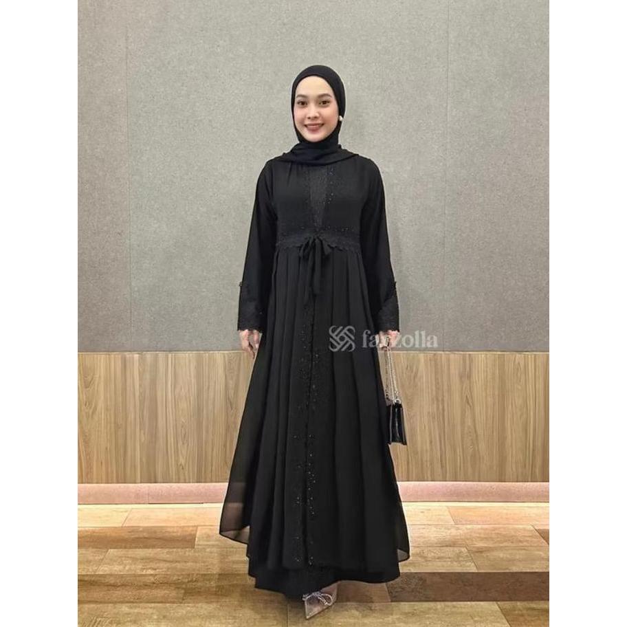 Instancodbisa- Galeri Sicantik - Cod - Gamis Abaya Turki Bordir Hitam Kekinian - Abaya Dress Turki H