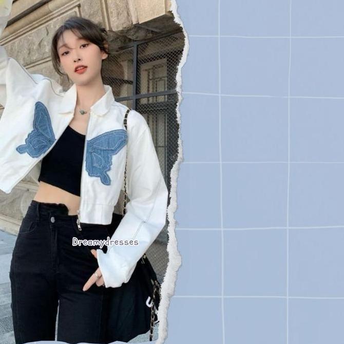 Terpopuler- 3In1 Set 18 - One Set Korean Style Hoodie Butterfly Pashmina Ceruty Celana Cargo Felix B