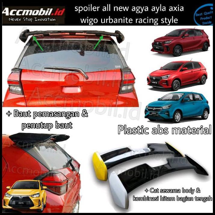 HOT DEAL SPOILER ALL NEW AGYA AYLA 2023 ON MODEL URBANITE RACING STYLE 