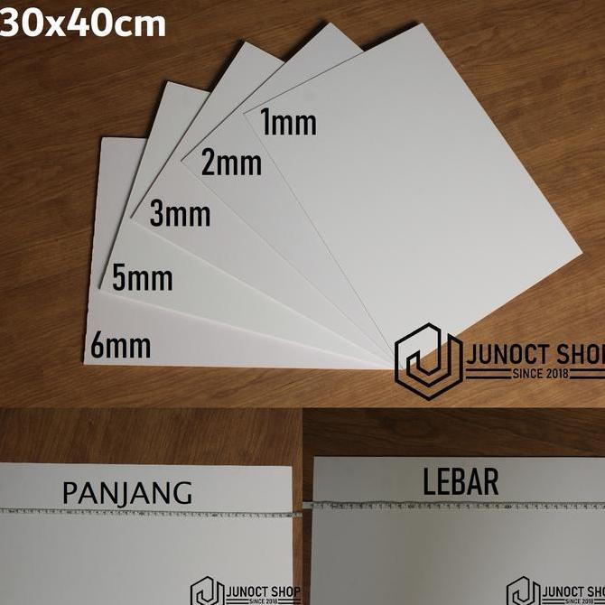 Homemid- Dinding Maket Pvc Foam Board 1Mm 2Mm 3Mm 5Mm 6Mm Karton Putih