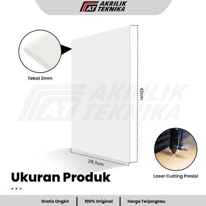 Homemid- Lembaran Akrilik A3 2Mm | Acrylic Sheet Clear Transparan | Akrilik Warna