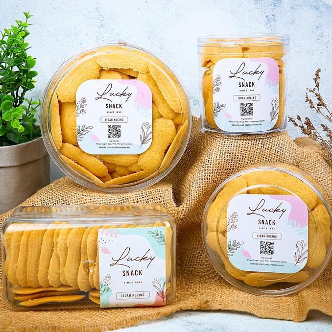 Kue Kering "LIDAH KUCING" Wisman Wijsman UK 250 Gram Toples Tabung