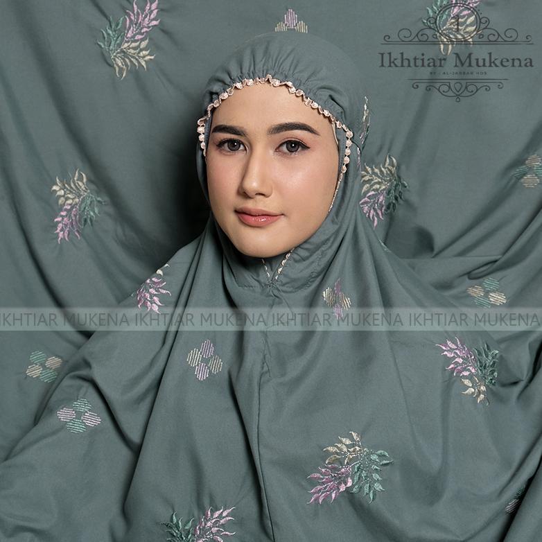 Murah  Mukena Dewasa Bordir Songket Daily Katun Premium Mewah Ikhtiar Series
