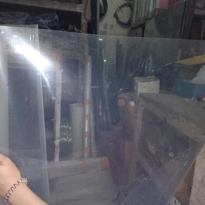 Homemid- Plastik Tutup Pagar Bening Tebal 06 Mm / Fiber Meteran