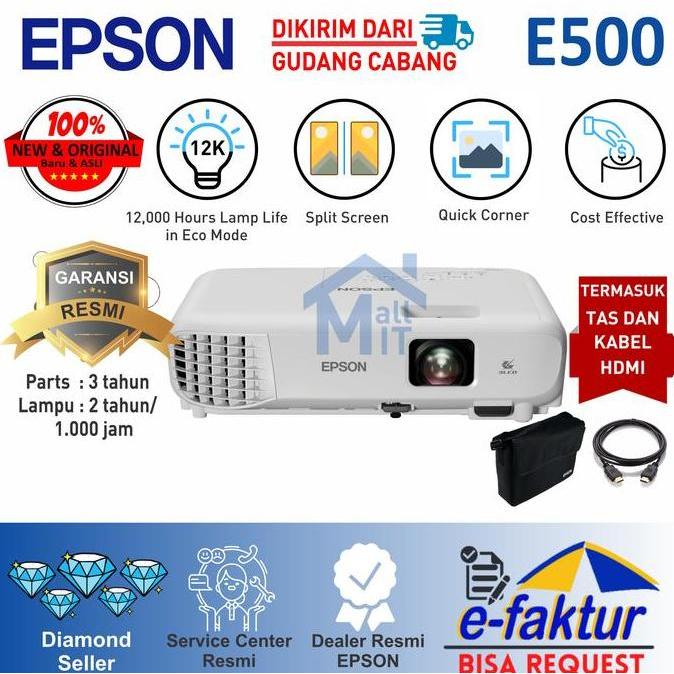 PROYEKTOR EPSON EB-E500 EBE500 EB E500 PENGANTI EB-S400 S400 S 400 XGA