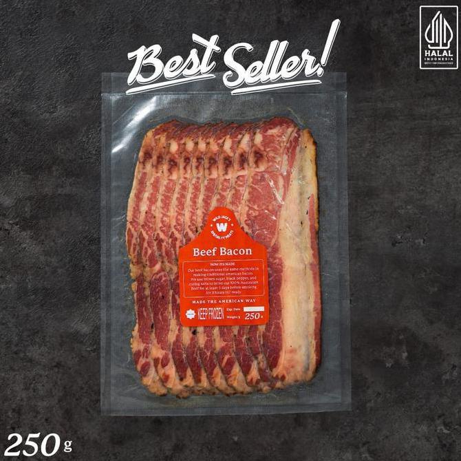 Bigwood- American Beef Bacon / Smoked Beef Bacon / Daging Sapi Bacon