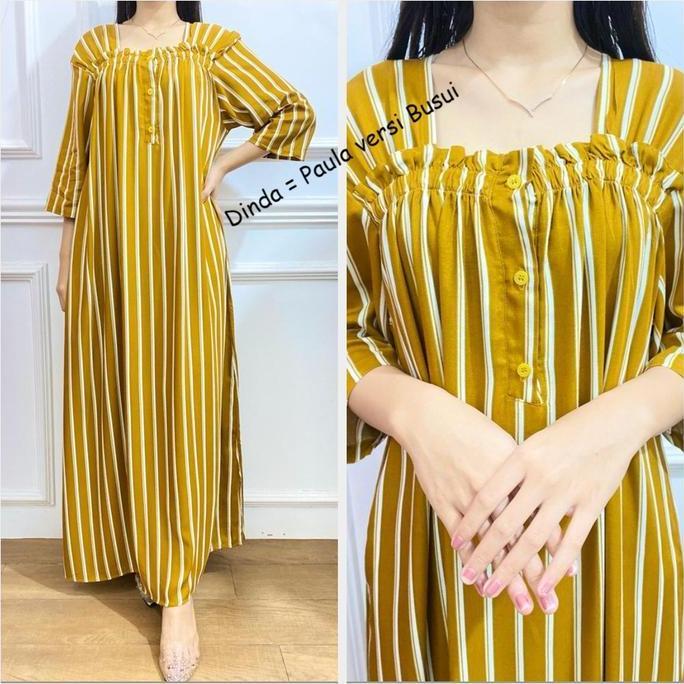 [Daster Dinda Busui Motif - Paula Versi Busui Kancing - Rayon Premium] Daster Gamis Rayon Busui Kanc