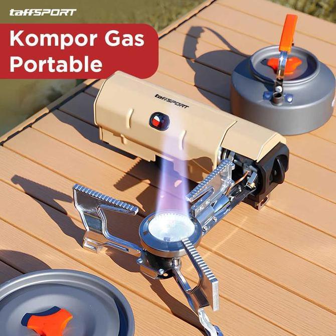 Kompor Gas portable mini kecil gunung camping piknik Portable Foldable Stove Windproof