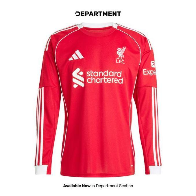 Jersey Bola Pria ADIDAS LIVERPOOL FC 25/26 HOME LS JV6456 ORIGINAL