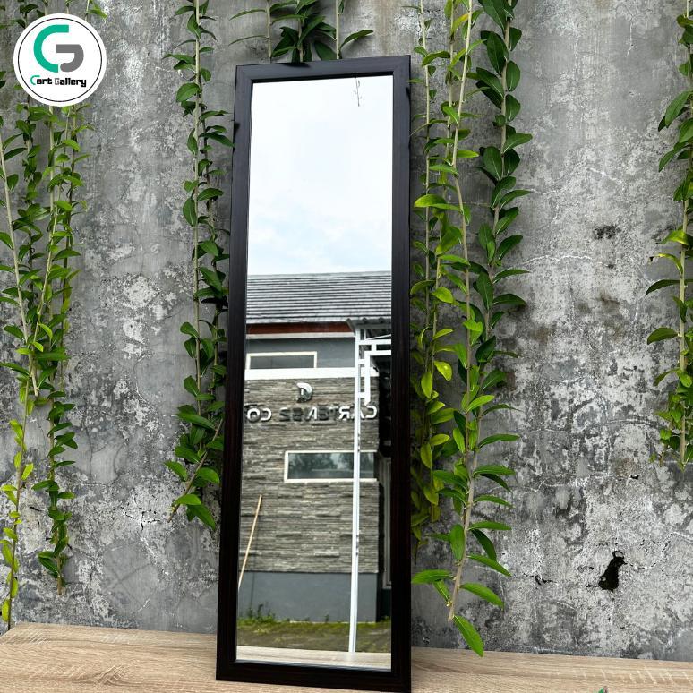 Cermin Dinding Aesthetic Gantung Tempel Ukuran 30x95 Cm Kaca Cermin Kamar Mandi Make Up Tempel Gantu