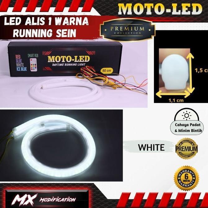 Cod,Bisa- Led Alis Motoled 60 Cm Sein Running   Lampu Motorcycle