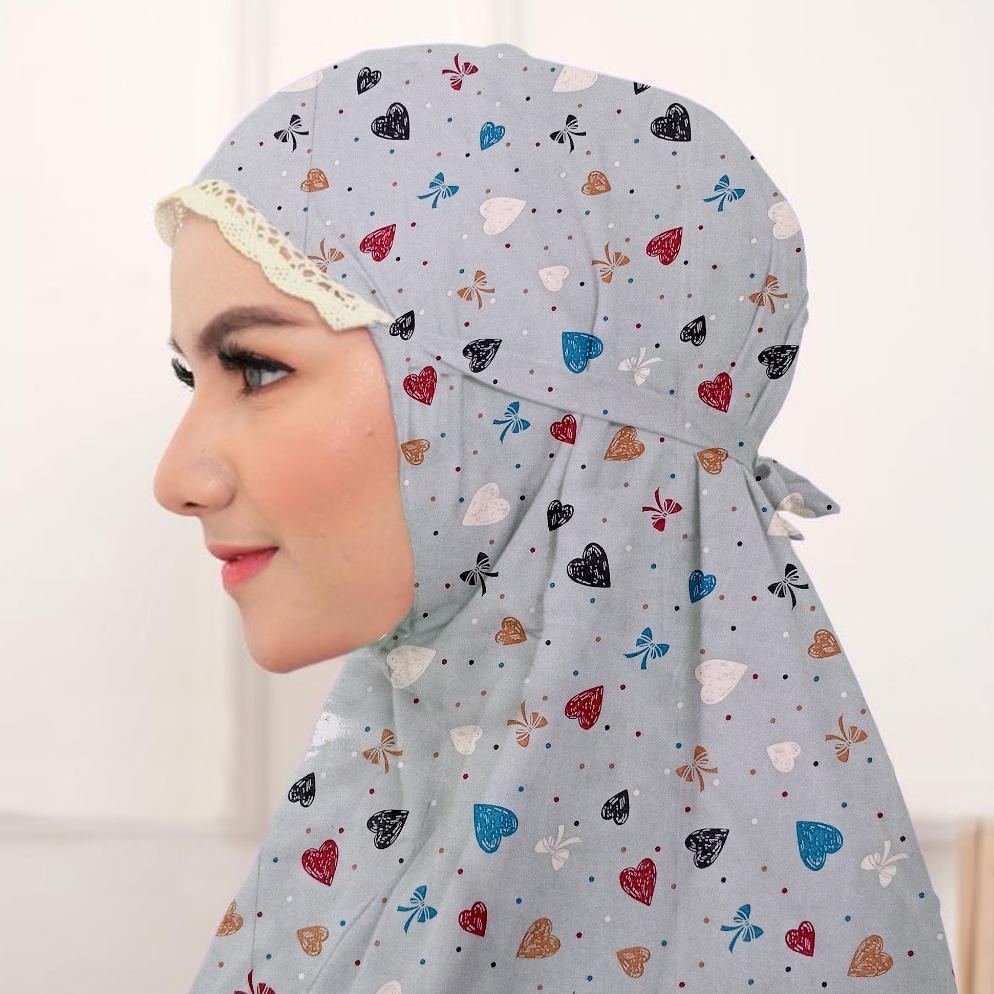 Disc Mukena Dewasa Adem Motif Karakter Awan Cantik Lucu Bahan Rayon Dingin Model Elegan