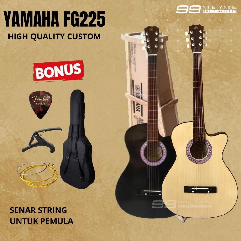 Gitar Akustik Yamaha Guitar Akustik Yamaha FG225 senar string high quality custom