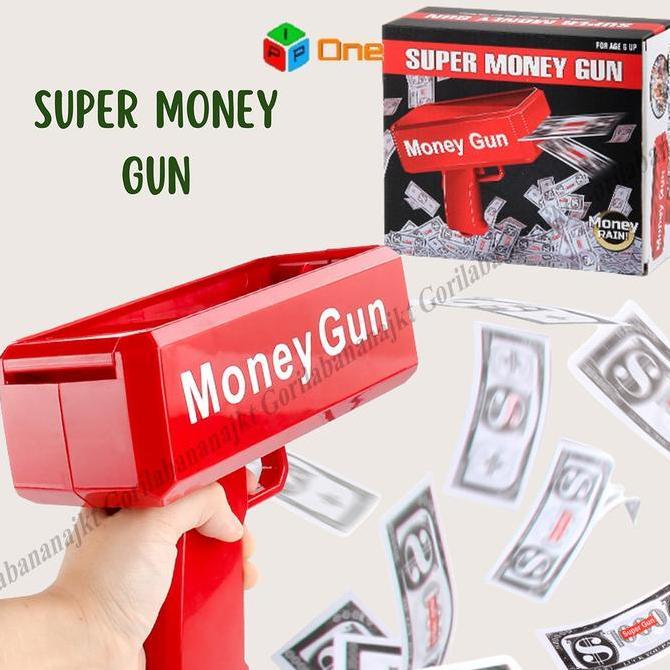 Mainan pistol Uang Money Gun Toy Tembakan Uang MainanAnak