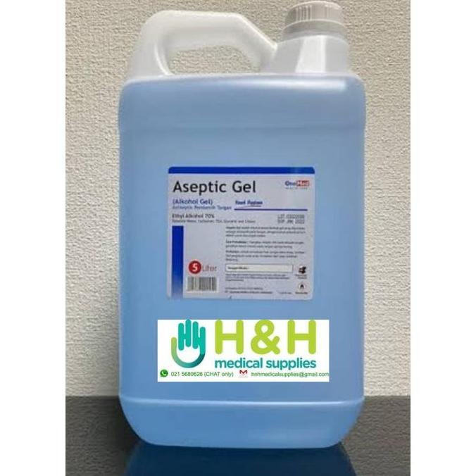 Hayuco- Aseptic Gel Refill 5 Liter / Aseptic Gel Refil Onemed / Aseptic Gel