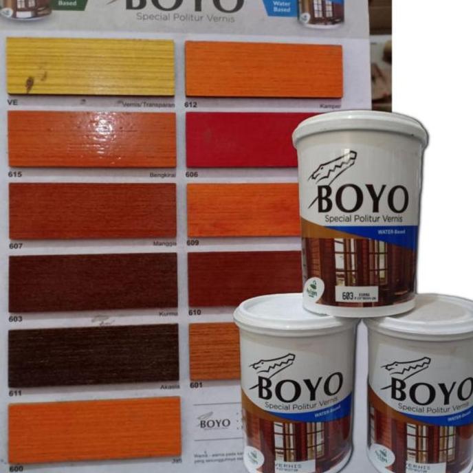 Cat Politur Boyo 1 lt , Vernis Waterbased , Cat Politur, vernis campuran air, water based