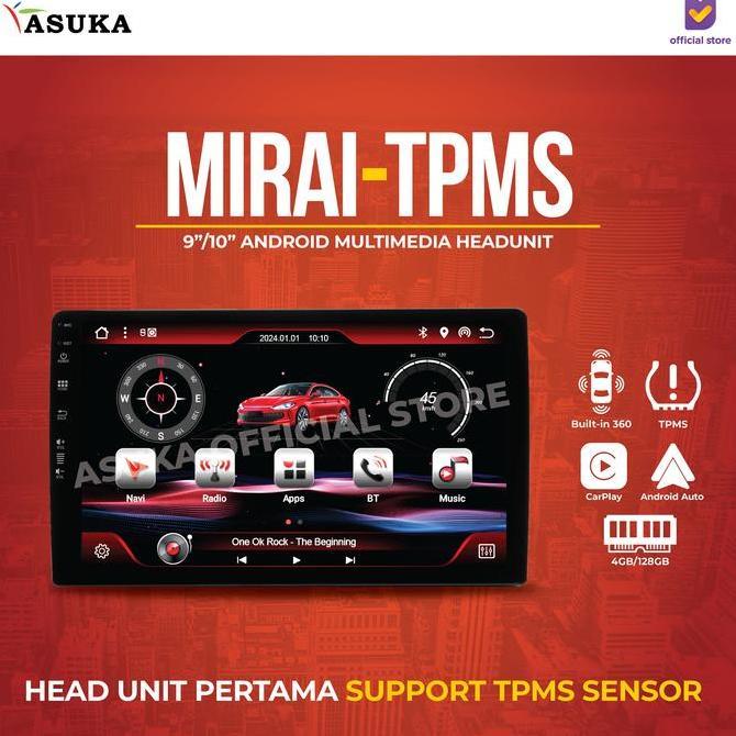 Headunit Android Mirai MR 9032 1032 TPMS dengan Garansi Resmi untuk semua mobil