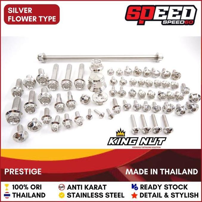 Probolt Full Set Rx King Baut Stainless King Nut Thailand Original