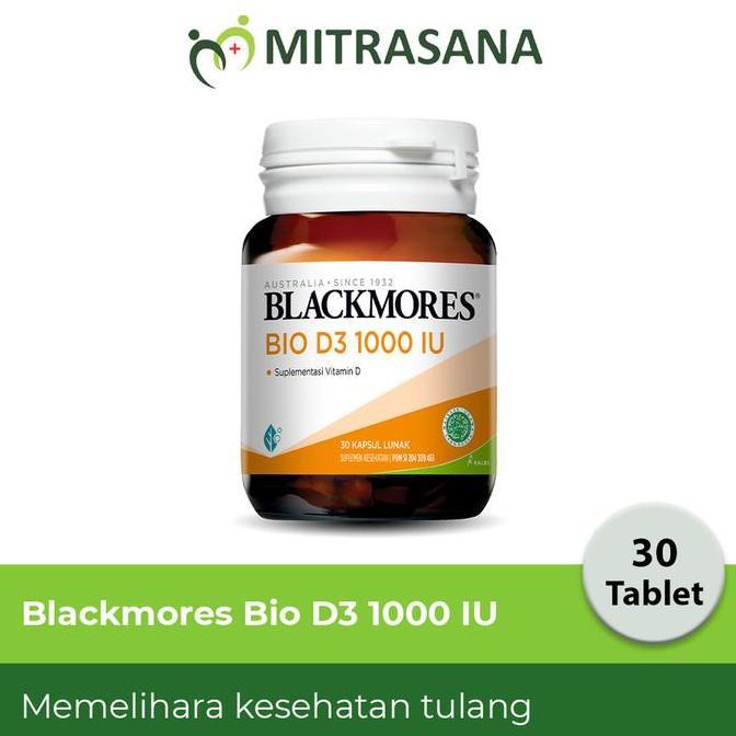Fit- Blackmores Bio D3 1000 Mg Vitamin D Isi 30 Kapsul