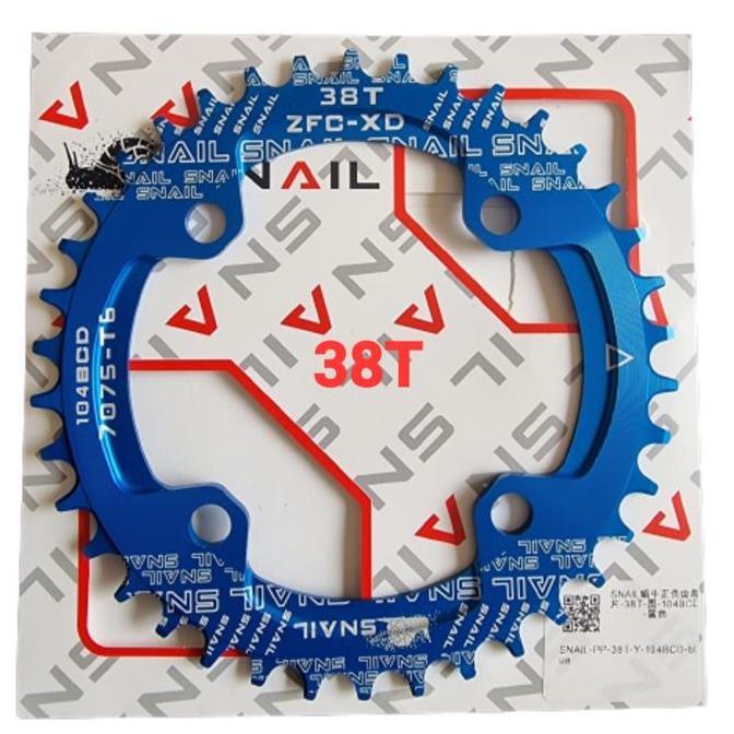 Goeswill- Snail Chainring 38T Bcd 104 Chain Ring Narrow Wide Bcd 104Mm Sepeda