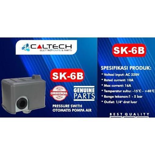 Otomatis Pompa Air Drat Dalam 1/4 '' / Pressure Switch 1/4" SK-6B CALTECH