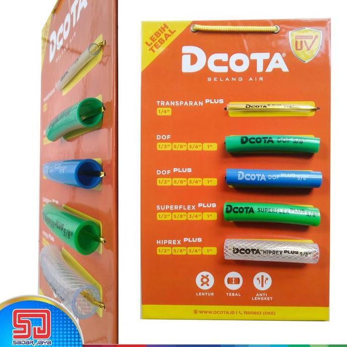 Selang Air 1/2" DCOTA Dof Hijau Slang Taman Setengah Inch Flexible (TERBAIK) (TERBARU) (TERMURAH)