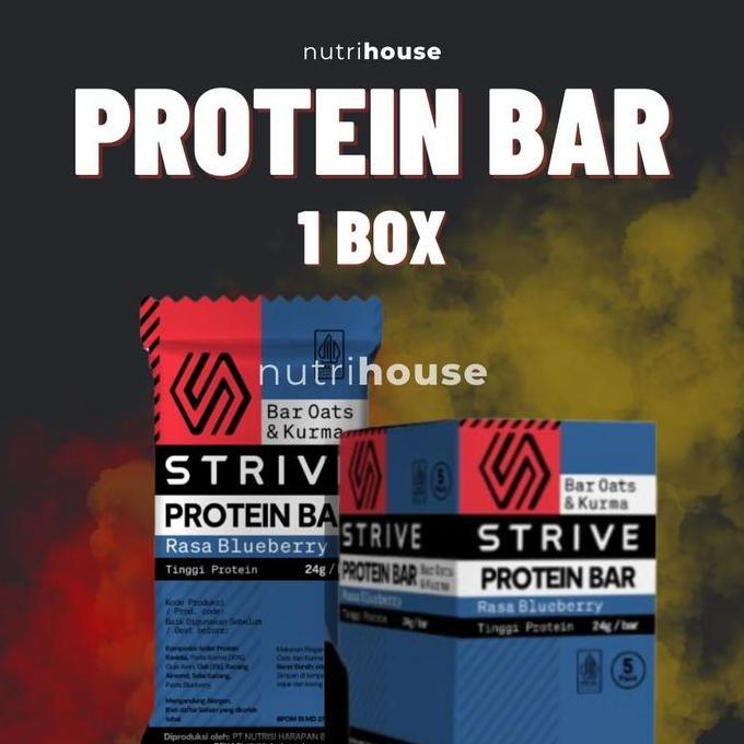 Strive Protein Bar 1 box 60gr with 24gr Protein/ Bar High Protein Bar