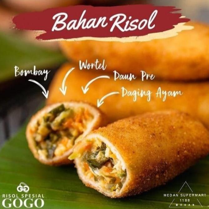 Risol Spesial GOGO frozen food frozen snack oleh-oleh medan isi 10pcs