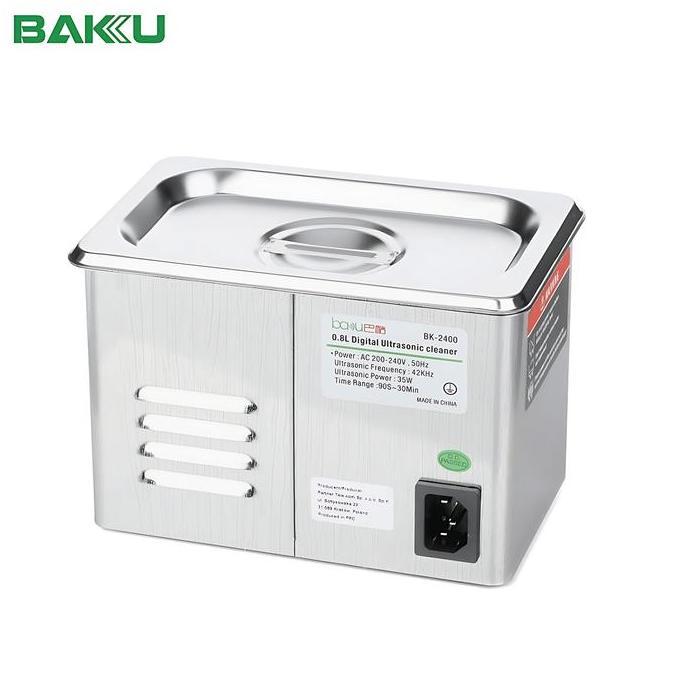Baku BK-2400 0.8 liter Stainless Steel Ultrasonic Cleaner Digital (TERBAIK) (TERBARU) (TERMURAH)