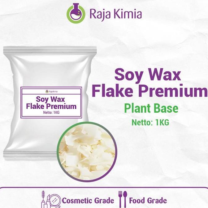 Soy Wax Flake Premium / Wax Kedelai / Bahan Lilin - 1 KG