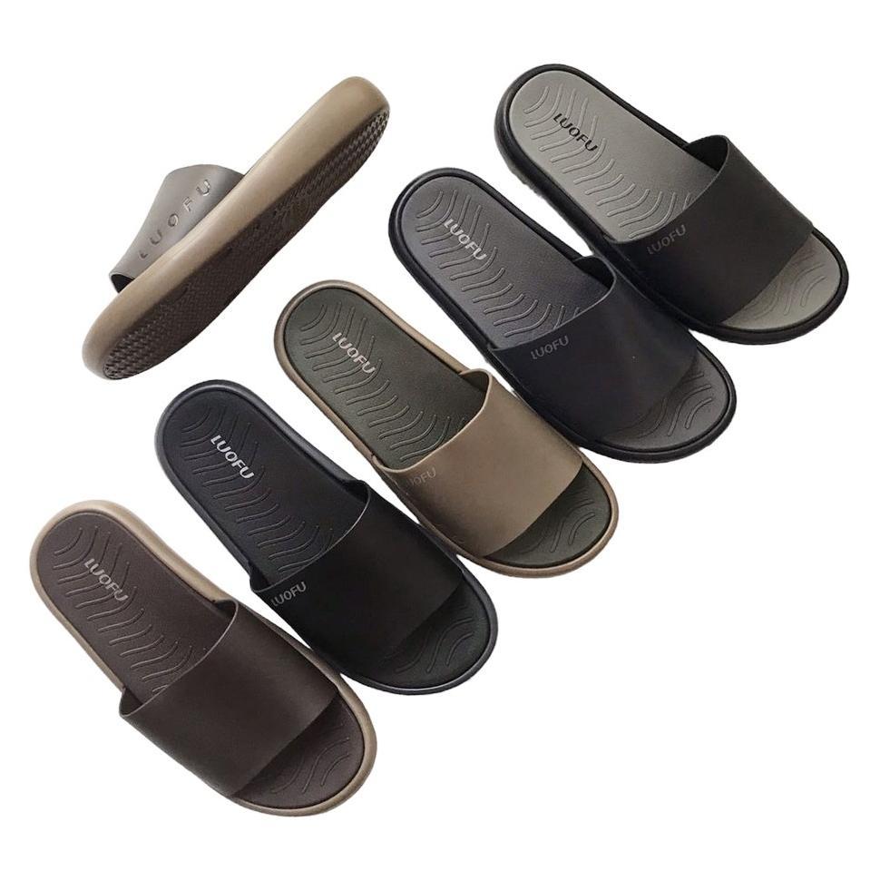 BEST SELLER LUOFU SENDAL SELOP JELLY KARET EVA PRIA E7208M-E01DWT [L05]