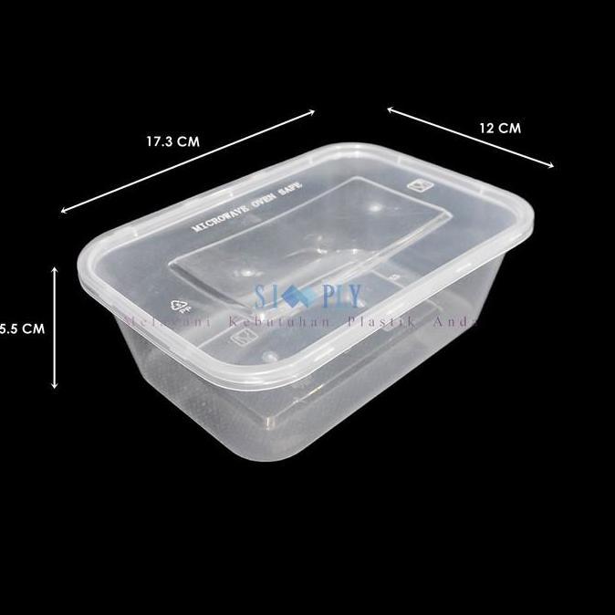 Kotak Makan Plastik Thinwall DM 750ml / LIBRA 750ml REC