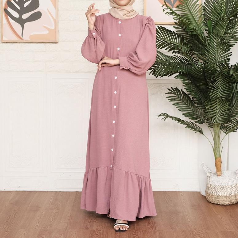 RAMADHAN GAMIS 35 RB Almahyra Dress Crincle Airflow Rufle