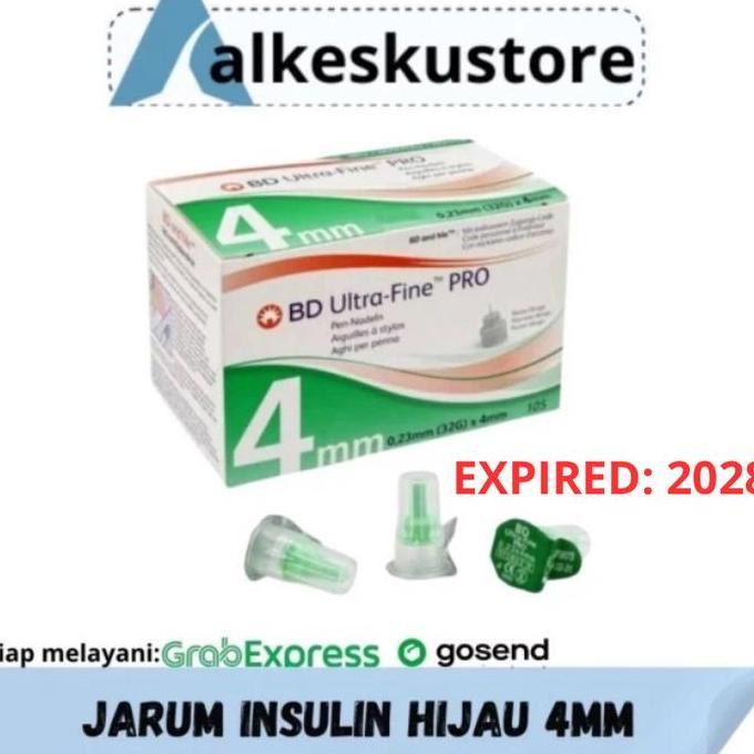 Jarum Insulin Hijau / Jarum Insulin 4mm BD Ultra Fine