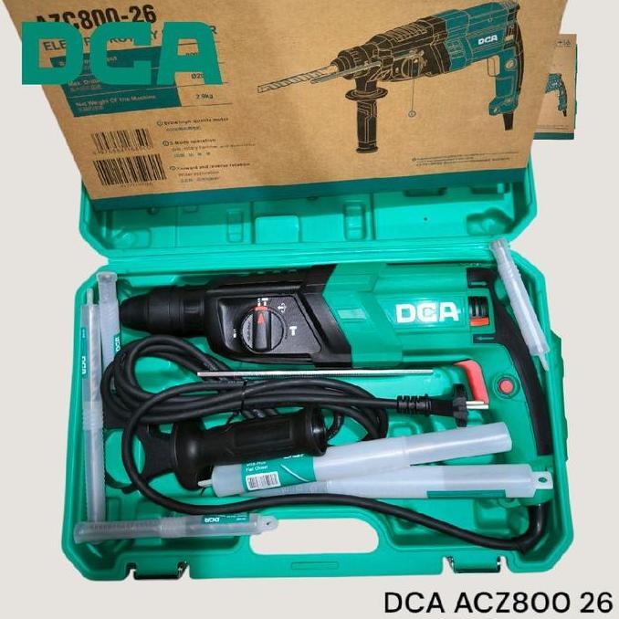 DCA ACZ800 26 Rotary Hammer DCA 26mm Hammer Drill Bor Bobok 3 Fungsi Bor Tembok
