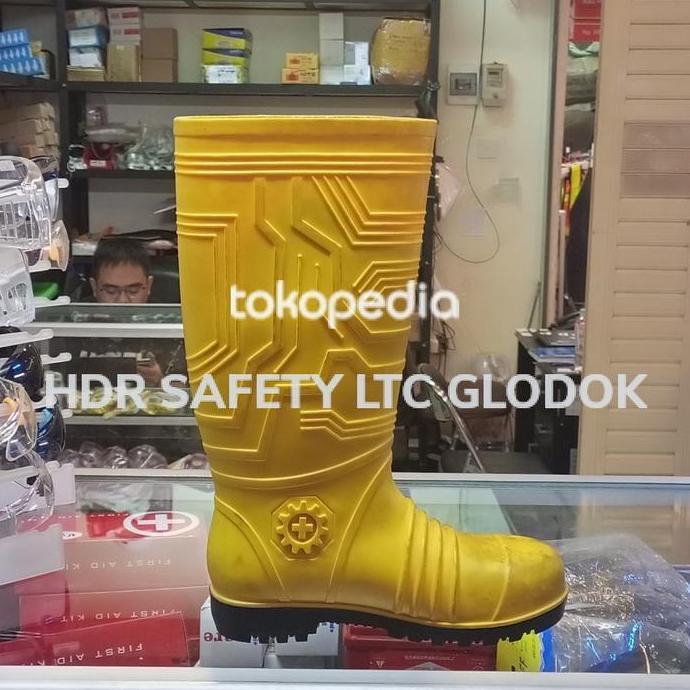SEPATU BOOT SAFETY MERK ERGOS KUNING