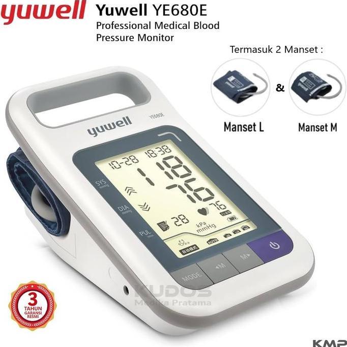 Yuwell YE680E - Tensimeter Digital - Alat Ukur Monitor Tekanan Darah Tensi - YE 680E