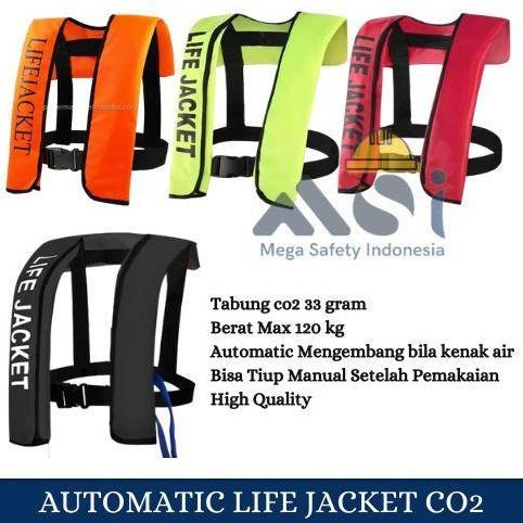 TERMURAH - Inflatable Life Jacket Pelampung Automatic Co2 / Life Jacket Otomatis Co2