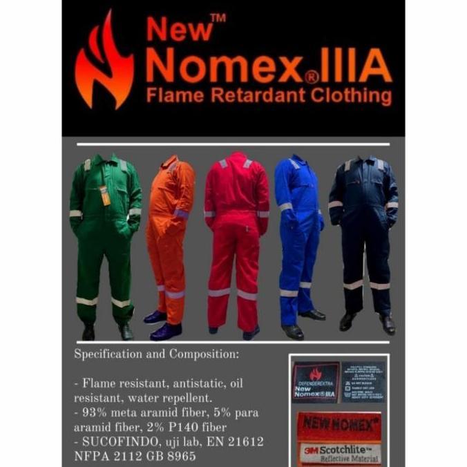 Wearpack Coverall new Nomex IIIA Anti Api / Armaid Bersertifikat