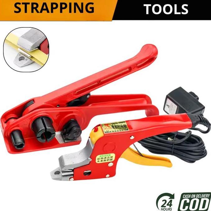 Promo Straping tool alat paking pp band poly straping pengikat tali strap paket tang pemanas Diskon