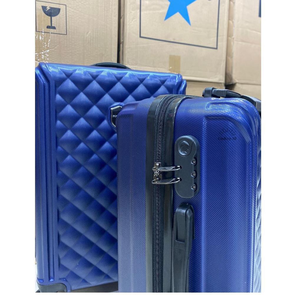 DISKON KOPER FIBER POLO 20INCH 24INCH SET ORIGINAL 100% ZIPPER RODA PUTAR 360DERAJAT SEKAT KAIN & TA